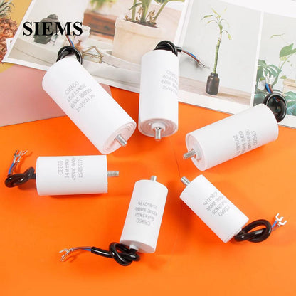 CBB60 Capacitors 450V Electric Replacement Start Capacitors With Fixing Stud For Air Compressor Water Pump Washing machine refrigerator 5UF-100UF
