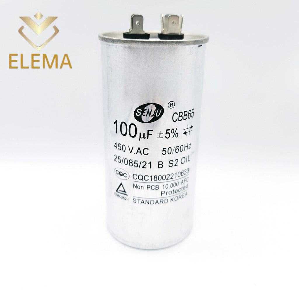CBB65 Start Capacitor 450V 5UF-100UF 8UF 10UF 16UF 25UF 35UF 50UF 70UF Air conditioning compressor start capacitor