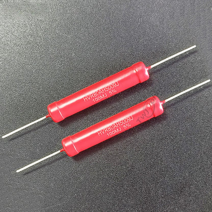 1 Piece HVR80-5W Non Inductive High Voltage Resistor Red
