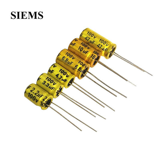 Non-Polar NP Audio Capacitor 100V 1-100UF 1.5/2.2/3.3/4.7/10/22/33/47UF 10*17mm/10*20mm Audio Capacitor