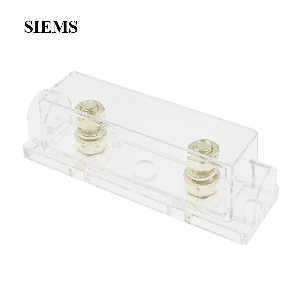 ANL Fuse Holder Transparent/Black Car Fuse Holder and ANL Fuse 30A-500A Bolt-on Fuse Holder  Automotive Audio Fuse