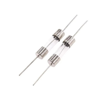 20/10Pcs 5*20mm Axial Glass Fuse Tube 250V with Lead Wire 2A 5A 8A 10A 12A 15A Induction Cooker Fuse