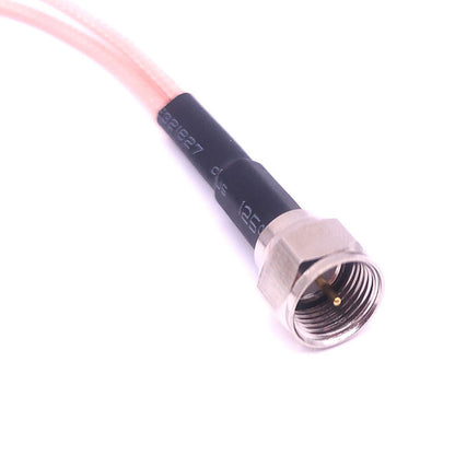 F Type Male To Dual Female Connector Dual Y Type 3 Way F Jack Splitter Flexible RG316 Coaxial Cable Wires 15cm 50 Ohm Impedance