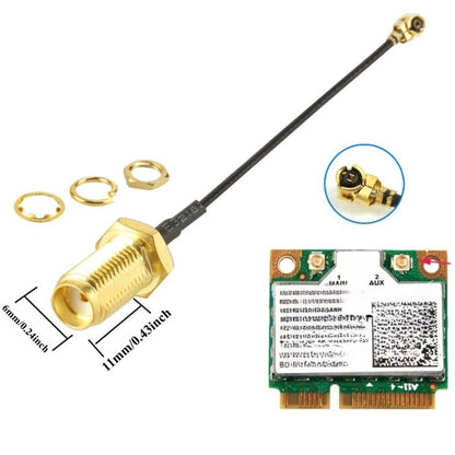 U.FL-1 To SMA Female Pigtail Antenna Wi-Fi Coaxial Low Loss Cable Length 15cm