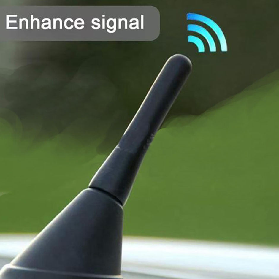 Strong Radio Roof Mount FM AM DAB Black 6.5cm Length Auto Universal with Screws Car Antenna Mini Short Vehicle Accessories