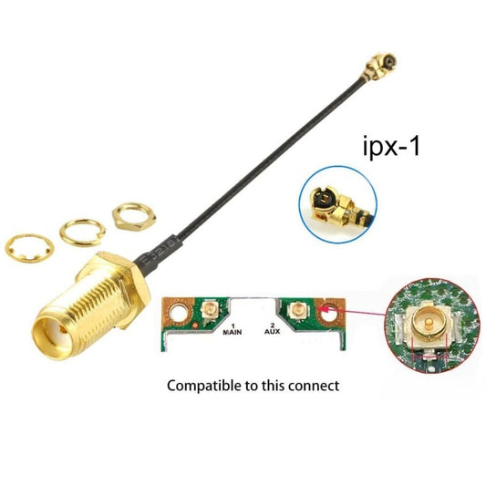 U.FL-1 To SMA Female Pigtail Antenna Wi-Fi Coaxial Low Loss Cable Length 15cm
