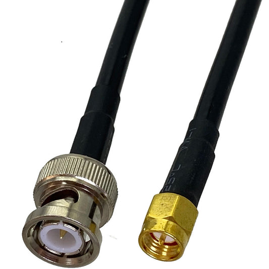 1Meter 3.28FT RG58 BNC Male Plug To SMA Male Plug RF Coaxial Connector Pigtail Jumper Cable