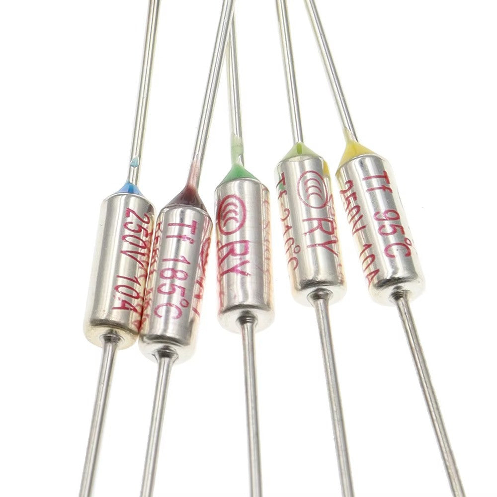 10PCS TF Thermal Fuse RY 10A 250V Temperature 185C 192C 216C 240C 250C