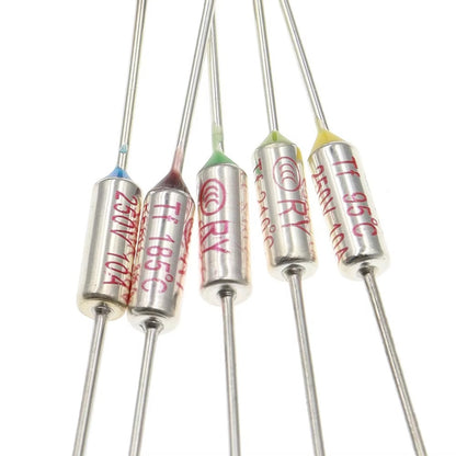 10PCS TF Thermal Fuse RY 10A 250V Temperature 185C 192C 216C 240C 250C