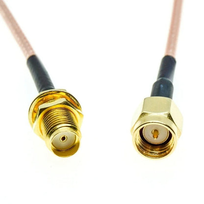 RG316 CABLE SMA Male To SMA Female Bulkhead Crimp Connector Coax RF Extension Cable Coaxial Jumper Pigtail Wire Length 50cm