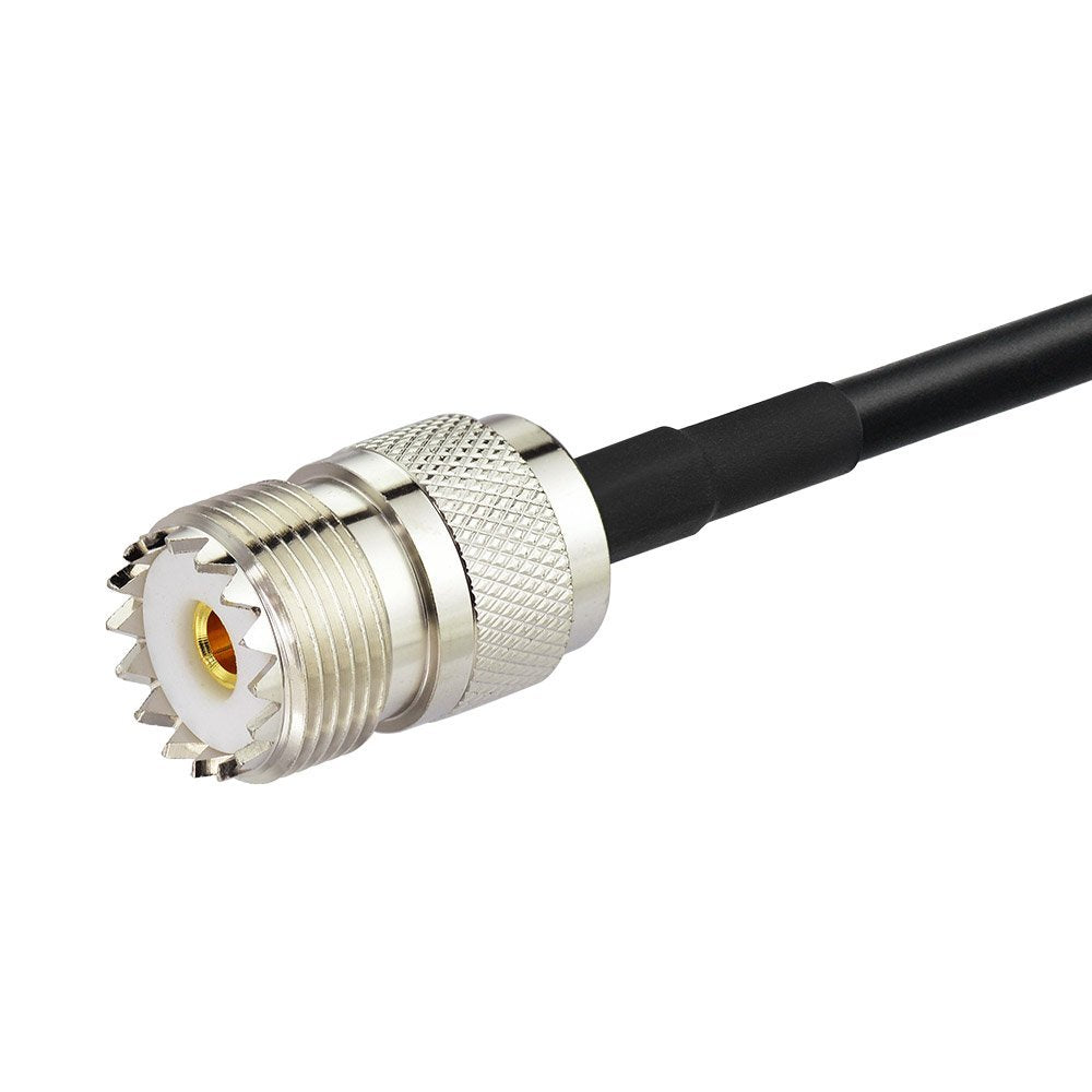 Ham Radio Antenna Adapter SMA Female To UHF SO239 Female RG58 Coaxial Jumper Cable 1Meter for Handheld Ham Two Way Radio Walkie Talkie