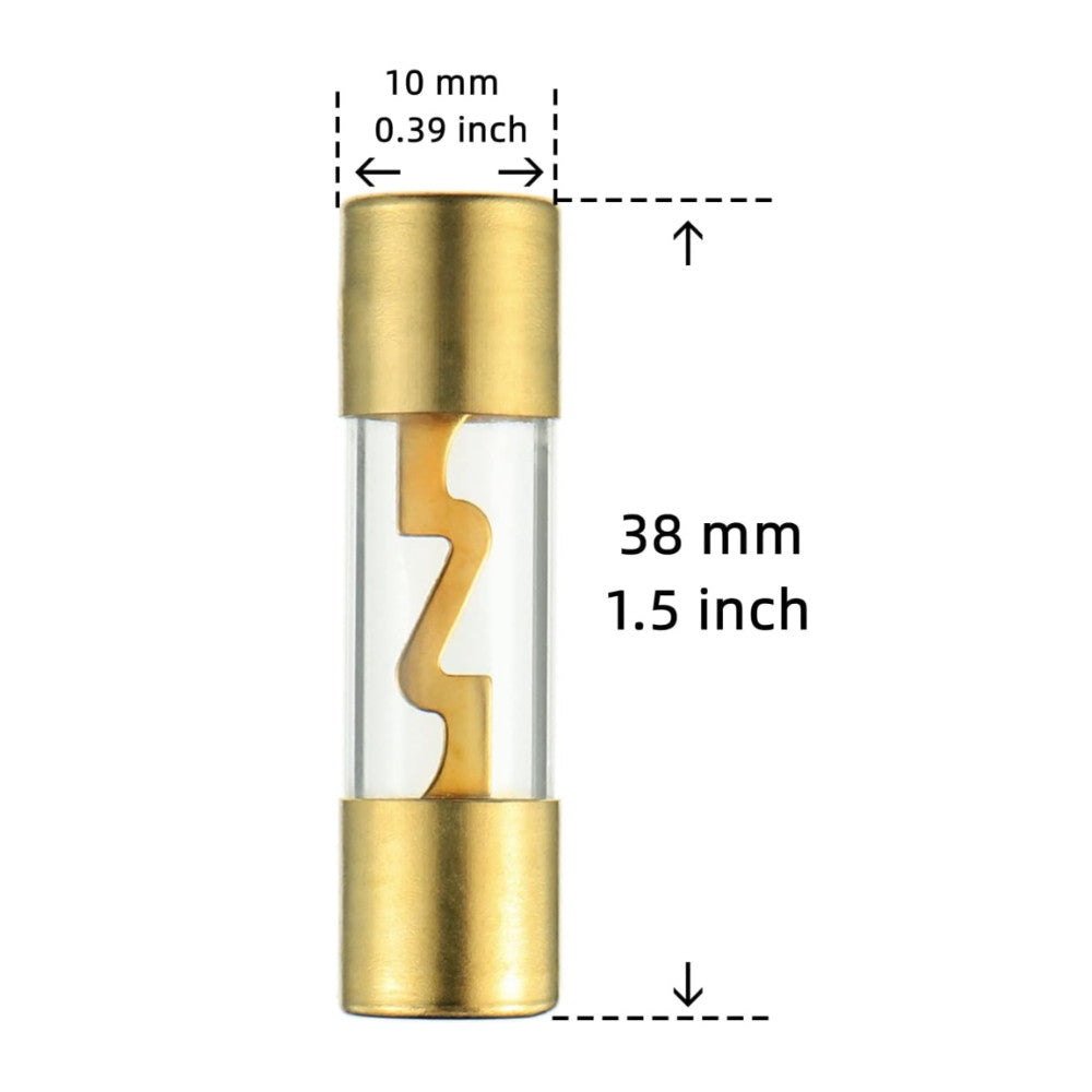 4-8 Gauge AWG in-line 20A 30A 40A 50A 60A 80A 100A  AGU Fuse Holder with 60A 80A 100A  Amp 80Amp 100 Amp AGU Fuses for Car Audio, Alarm, Amplifier, Compressors,Inline Fuse Holders
