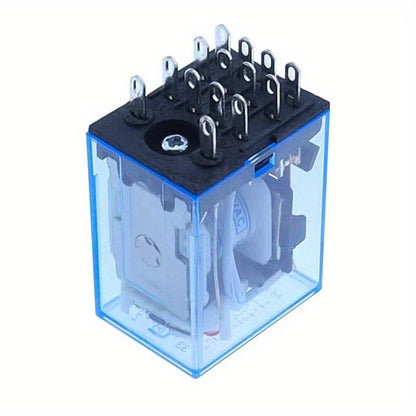 5A 14Pin MY4NJ Relay Coil General DPDT Micro Mini Electromagnetic Relay Switch with Socket Base LED AC DC 12V 24V