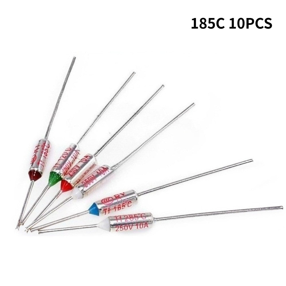 10PCS TF Thermal Fuse RY 10A 250V Temperature 185C 192C 216C 240C 250C