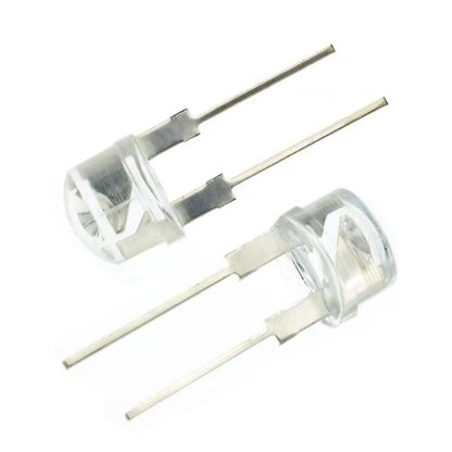 50PCS F8 8MM White Blue Green Red Yellow LED Super Bright Straw Hat Light Emitting Diode Highlighted White 0.5W Astigmatism