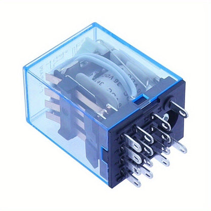 5A 14Pin MY4NJ Relay Coil General DPDT Micro Mini Electromagnetic Relay Switch with Socket Base LED AC DC 12V 24V