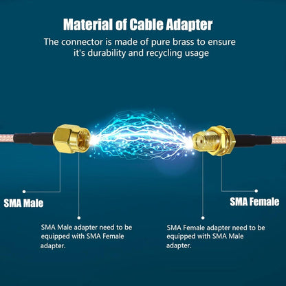 SMA Female To Dual SMA Male Coaxial Cable SMA Splitter Cable 6inch 15cm for 4G LTE Wireless Router CPE Hotspot Cellular Gateway Industrial IoT Router Mobile Modem