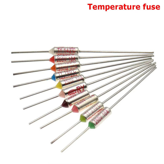 10PCS TF Thermal Fuse RY 10A 250V Temperature 185C 192C 216C 240C 250C