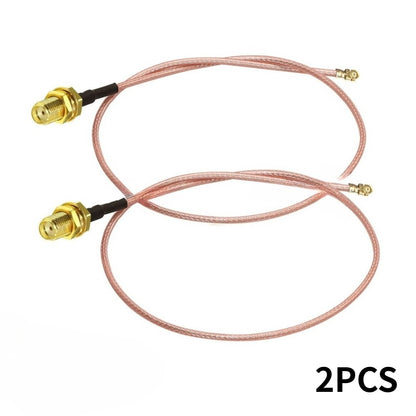 2PCS SMA Female To IPX U.FL RG178 Coaxial Cable, 12 Inch(30cm) SMA MHF1 UFL Low Loss Jumper Extension Cable for WiFi Router, Antenna, Security Camera, GPS Devices, Etc.