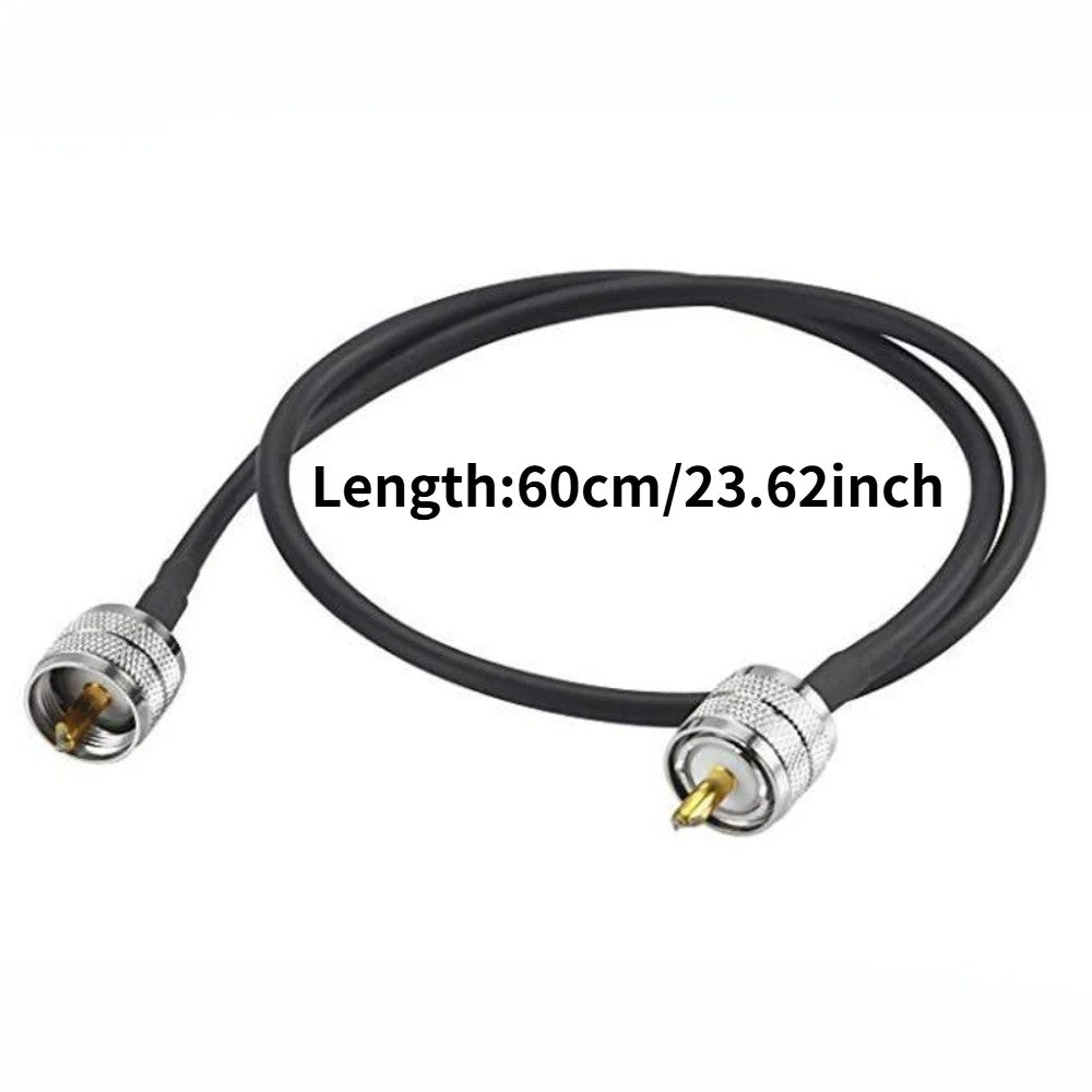 RF Coaxial Cable UHF Male To Male Connector UHF PL259 Male To UHF Male PL259 RG58 Pigtail Cable 60cm