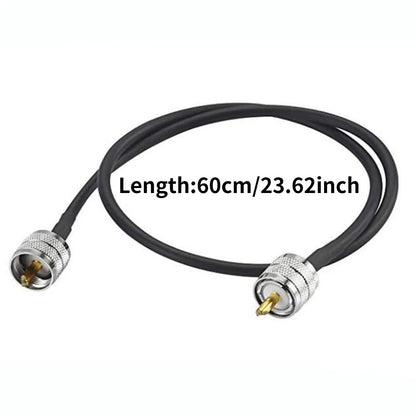 RF Coaxial Cable UHF Male To Male Connector UHF PL259 Male To UHF Male PL259 RG58 Pigtail Cable 60cm