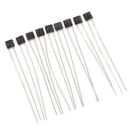 20PCS Black Square Fan Motor 2A 250V Thermal Fuse LED Fues 92 95 105 110 115 120 125 130 135 140 145 150 Degree Temperature Switches