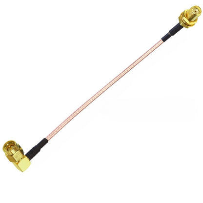 SMA Pigtail Cable, Right Angle SMA Male To SMA Female RG316 Antenna Jumper 6Inch(15cm) SMA Extension Coaxial Cable for Ham Radio, Router, FPV Drone