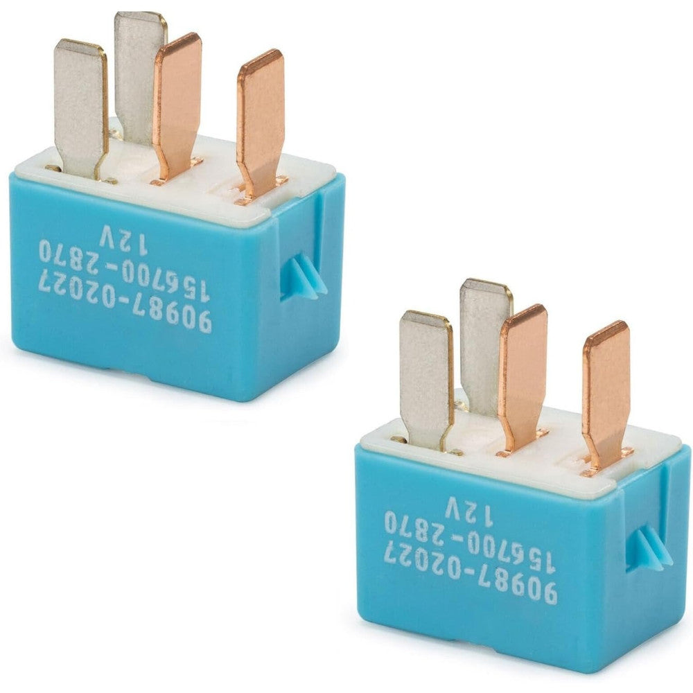 90987-02027 Relay 4Pin 12V Relay for Automotive Electrical Systems - 90080-87026 90987-02028 Replacement for 1997-2014 Toyota Lexus and Camry Vehicles