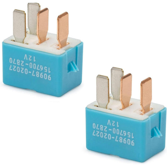 90987-02027 Relay 4Pin 12V Relay for Automotive Electrical Systems - 90080-87026 90987-02028 Replacement for 1997-2014 Toyota Lexus and Camry Vehicles