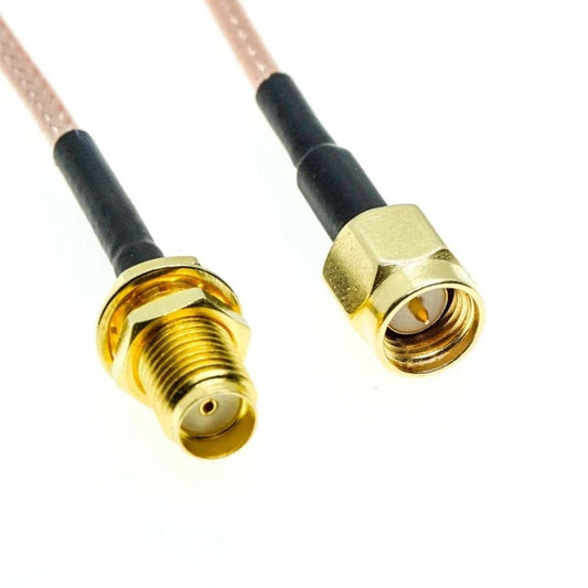 RG316 CABLE SMA Male To SMA Female Bulkhead Crimp Connector Coax RF Extension Cable Coaxial Jumper Pigtail Wire Length 50cm